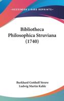 Bibliotheca Philosophica Struviana (1740)