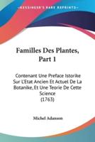 Familles Des Plantes, Part 1