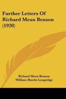 Further Letters Of Richard Meux Benson (1920)