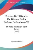 Preuves De L'Histoire Du Divorce De La Defense De Sanderus V3