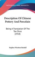 Description Of Chinese Pottery And Porcelain