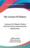 The Lessons Of History