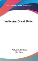 Write and Speak Better