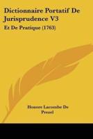 Dictionnaire Portatif De Jurisprudence V3