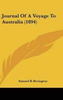 Journal of a Voyage to Australia (1894)