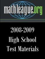 High School Test Materials 2008-2009