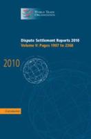 Dispute Settlement Reports 2010: Volume 5, Pages 1907-2368
