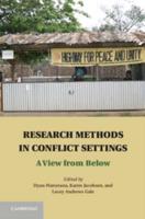Research Methods in Conflict Settings