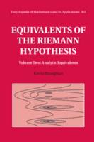 Equivalents of the Riemann Hypothesis. Volume 2 Analytic Equivalents