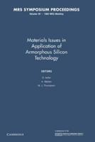 Materials Issues in Applications of Amorphous Silicon Technology