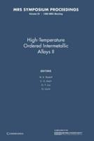 High-Temperature Ordered Intermetallic Alloys II