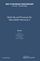 Materials and Processes for Nonvolatile Memories. Volume 997
