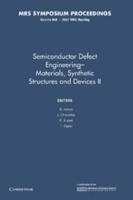 Semiconductor Defect Engineering: Volume 994