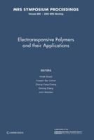 Electroresponsive Polymers and Their Applications: Volume 889