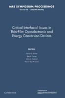 Critical Interfacial Issues in Thin-Film Optoelectronic and Energy Conversion Devices: Volume 796