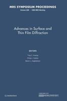 Advances in Surface and Thin Film Diffraction: Volume 208