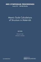 Atomic Scale Calculations of Structure in Materials: Volume 193