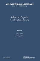 Advanced Organic Solid State Materials: Volume 173