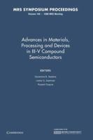 Advances in Materials, Processing and Devices in III-V Compound Semiconductors: Volume 144