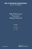 High Performance Permanent Magnet Materials: Volume 96