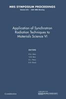 Applications of Synchrotron Radiation Techniques to Materials Science IV: Volume 678