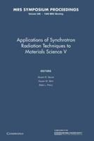 Applications of Synchrotron Radiation Techniques to Materials Science V: Volume 590