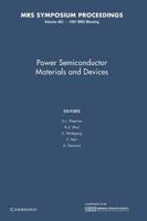 Power Semiconductor Materials and Devices: Volume 483
