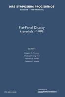 Flat-Panel Display Materials — 1998: Volume 508