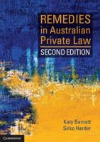 Remedies in Australian Private Law