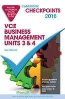 Cambridge Checkpoints VCE Business Management Units 3 and 4 2018 and Quiz Me More