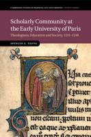 Scholarly Community at the Early University of Paris