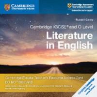 Cambridge IGCSE¬ and O Level Literature in English Digital Teacher's Resource Access Card