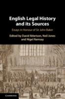 English Legal History and Its Sources