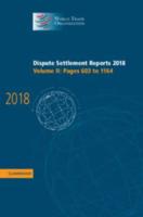 Dispute Settlement Reports 2018. Volume 2