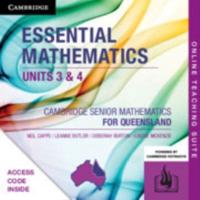Essential Mathematics Units 3&4 for Queensland Online Teaching Suite Code