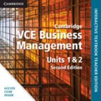 Cambridge VCE Business Management Units 1&2 Digital Teacher Edition (Card)