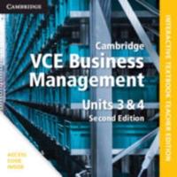 Cambridge VCE Business Management Units 3&4 Digital Teacher Edition (Card)