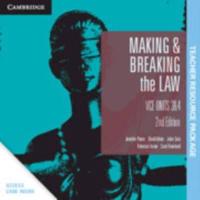 Cambridge Making and Breaking the Law VCE Units 3&4 Teacher Resource (Card)
