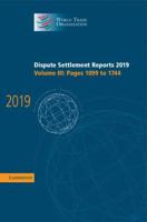 Dispute Settlement Reports 2019. Volume 3