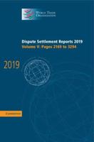 Dispute Settlement Reports 2019. Volume 5