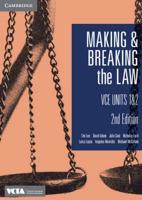 Cambridge Making and Breaking the Law VCE Units 1&2