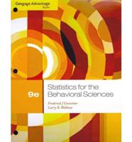 Cengage Advantage Books: Statistics for the Behavioral Sciences