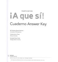 Que Si Sam (Cuaderno) Answer Key for Garcia Serrano/de la Torre/Grant Cash'