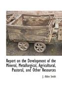 Report on the Development of the Mineral, Metallurgical, Agricultural, Pastoral, and Other Resources