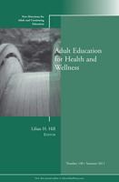 Adult Education for Health and Wellness