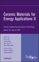 Ceramic Materials for Energy Applications II