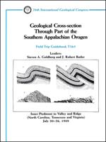 Geological Cross-Section Through Part of the Southern Appalachian Orogen