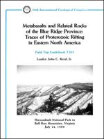 Metabasalts and Related Rocks of the Blue Ridge Province: Traces of Proterozoic Rifting in Eastern North America