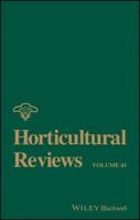 Horticultural Reviews. Volume 41