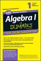 1,001 Algebra 1 Practice Problems for Dummines